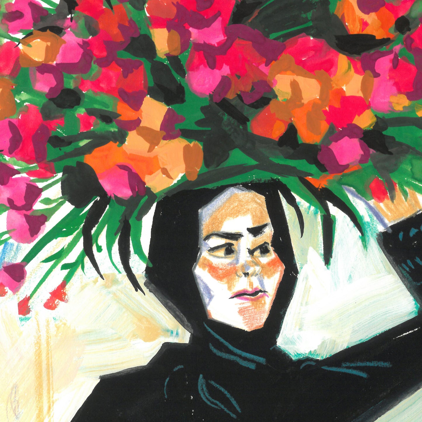 Maalausoriginaali | Woman with Flowers 2024